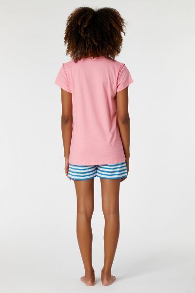 Resim Kadın Pijama-Psg - 441-İstiridye Pembe