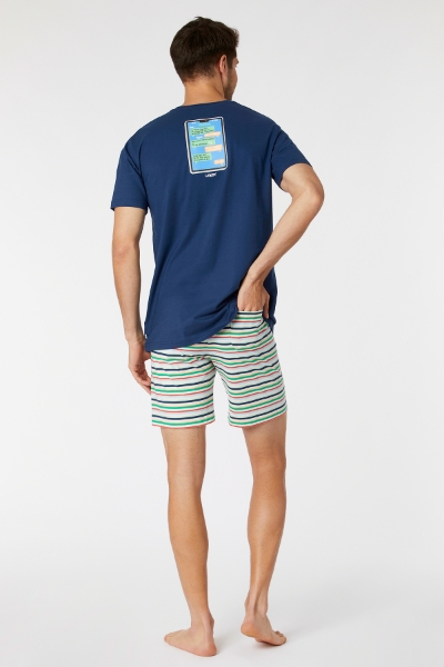 Resim Erkek Pijama-Pss - 874-Insignia Mavi