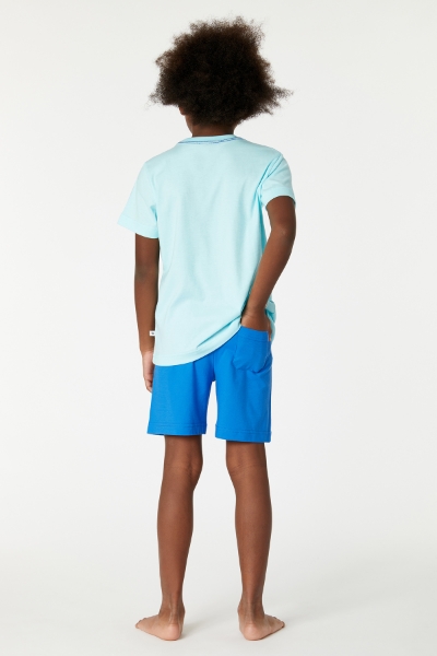 Resim 10-16 Yaş Erkek Çocuk Pijama-Psu - 822-Turkuvaz