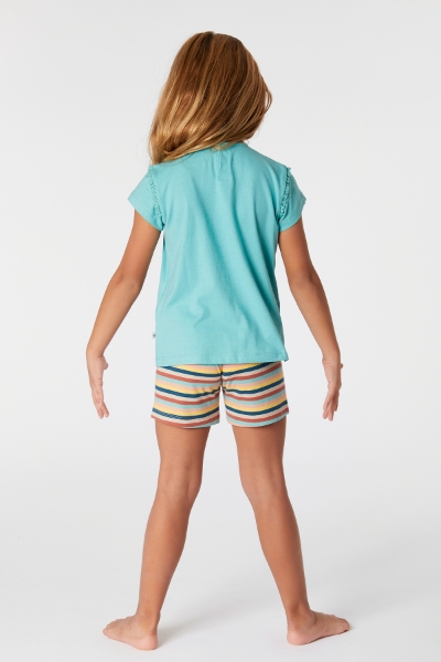 Resim 2-8 Yaş Kız Çocuk Pijama-Psg - 717-Puslu Yeşil