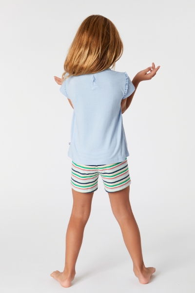 Resim 10-16 Yaş Kız Çocuk Pijama-Psg - 816-Toz Mavi