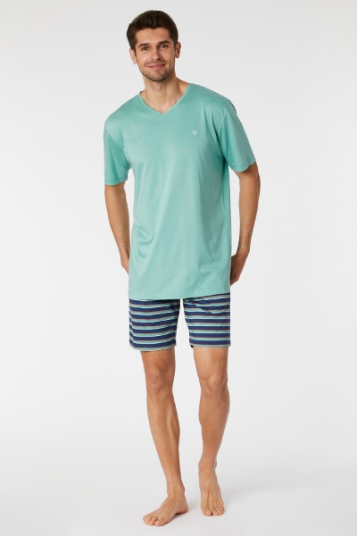 Resim Erkek Pijama-Mvs - 724-Malahit Yeşili