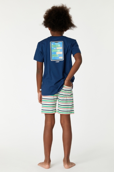 Resim 2-8 Yaş Erkek Çocuk Pijama-Pss - 874-Insignia Mavi