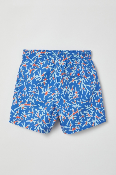 Resim Deniz Şortu-Qww - 930-Semender Temalı Mavi 