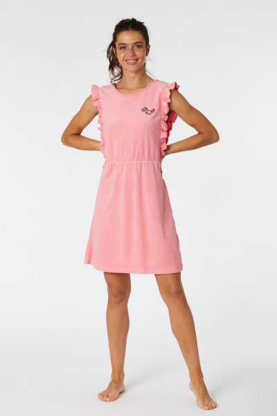 Resim Pamuklu Havlu Elbise-Dta - 441-İstiridye Pembe