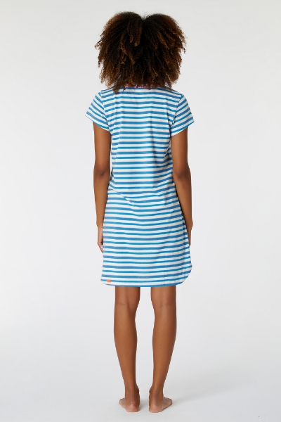 Resim Kadın Gecelik-Nıs - 987-Semender Temalı Çizgili