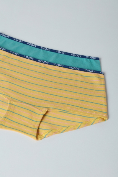 Resim 10-16 Yaş 2'li Kız Çocuk Külot- - 075-SET