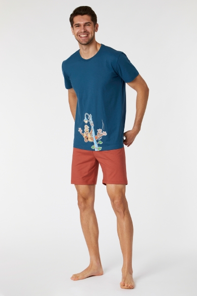 Resim Erkek Pijama-Psu - 873-Derin Mavi
