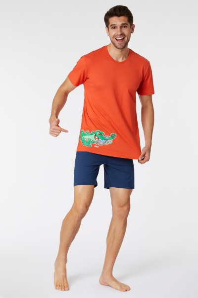 Resim Erkek Pijama-Psu - 567-Paprika Kırmızı