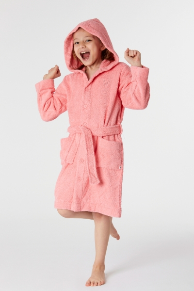 Resim Pamuklu Havlu Bornoz-Rob - 441-İstiridye Pembe