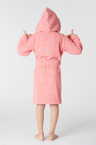 Resim Pamuklu Havlu Bornoz-Rob - 441-İstiridye Pembe