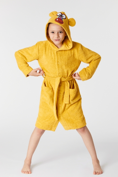 Resim Pamuklu Havlu Bornoz-Roa - 614-Limon Sarı