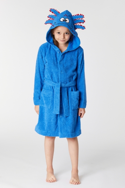 Resim Pamuklu Havlu Bornoz-Roa - 837-Koyu Mavi