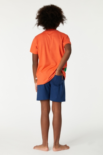 Resim 2-8 Yaş Erkek Çocuk Pijama-Psu - 567-Paprika Kırmızı