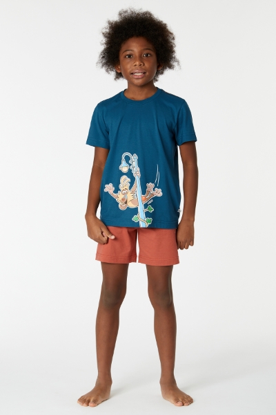 Resim 10-16 Yaş Erkek Çocuk Pijama-Psu - 873-Derin Mavi