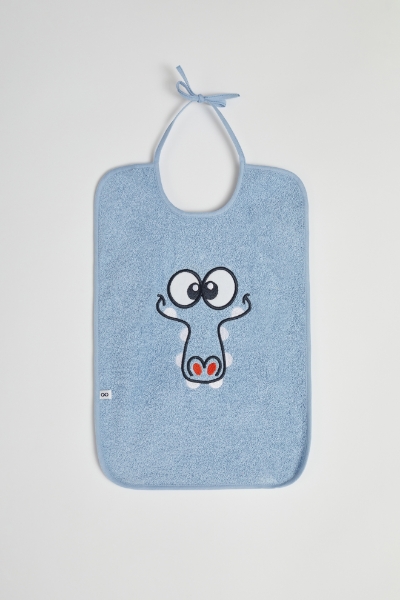 Resim Havlu Bebek Önlüğü-Bım - 816-Toz Mavi