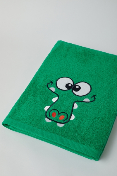 Resim Pamuklu Büyük Ebat Plaj Havlusu-Stw - 728 BRİGHT GREEN