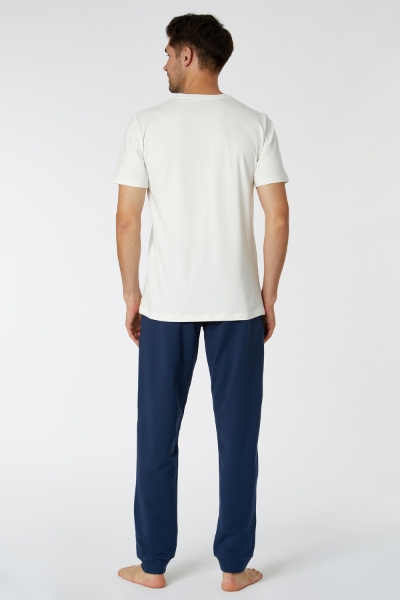 Resim Tişört-Qla - 106-Ekru