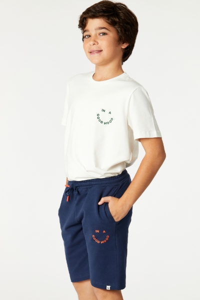 Resim Tişört-Qla - 106-Ekru