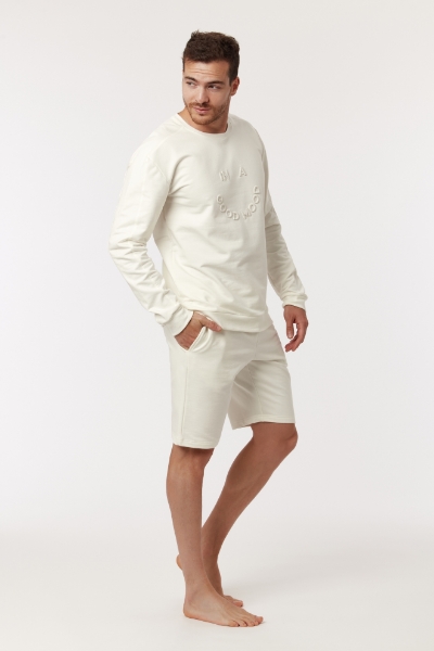 Resim Sweatshirt-Qld - 106-Ekru