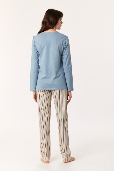 Resim Kadın Pijama-Plg - 819-Lila