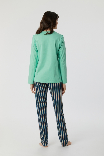 Resim Kadın Pijama-Plg - 718-Neptün Yeşili