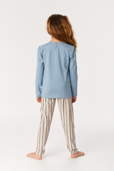 Resim 2-8 Yaş Kız Çocuk Pijama-Plg - 819-Lila