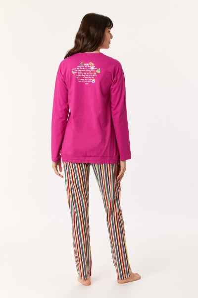 Resim Kadın Pijama-Bsl - 467-Fuşya 