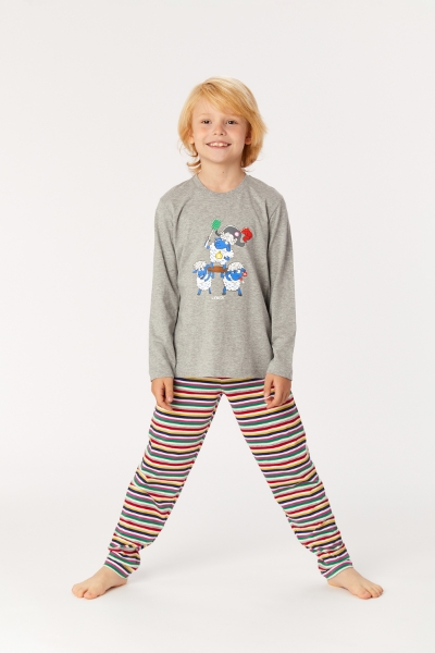 Resim 10-16 Yaş Erkek Çocuk Pijama-Pls - 121-Grimelanj