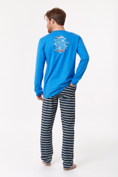 Resim Erkek Pijama-Pls - 832-Açık Mavi