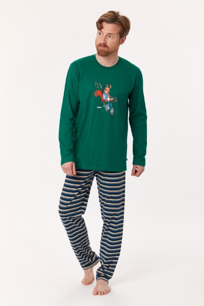 Resim Erkek Pijama-Pls - 785-Nefti Yeşili