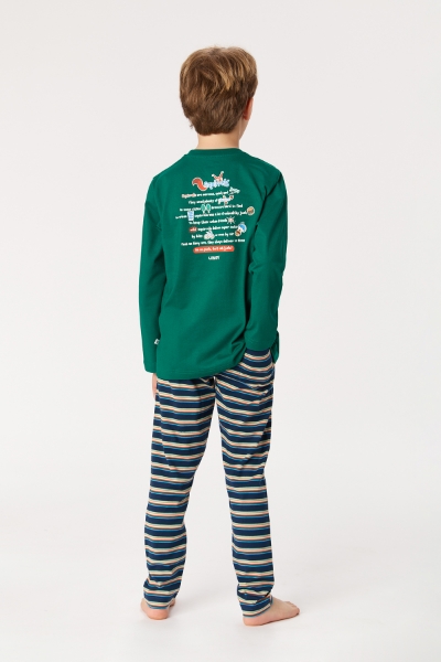 Resim 2-8 Yaş Erkek Çocuk Pijama-Pls - 785-Nefti Yeşili