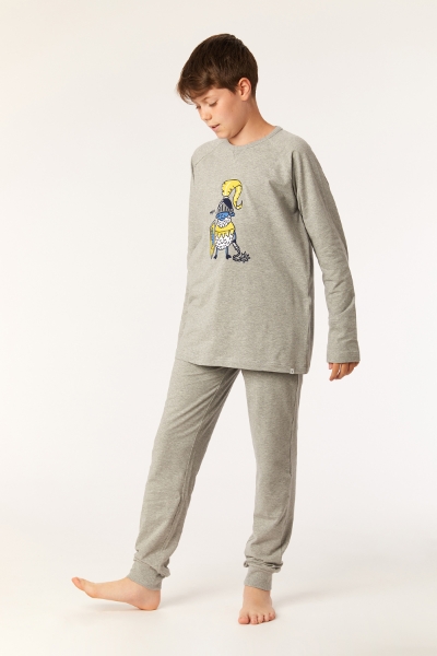 Resim 10-16 Yaş Erkek Çocuk Pijama-Qrl - 121-Grimelanj