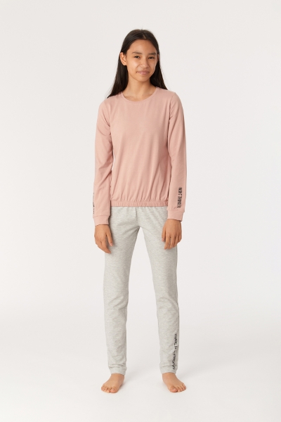 Resim 2-8 Yaş Kız Çocuk Pijama-Ypb - 360-Vizon Pembe