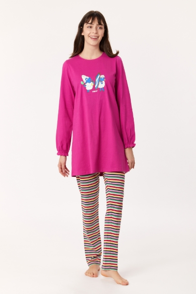 Resim Kadın Pijama-Blb - 467-Fuşya 