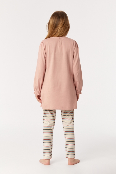 Resim 10-16 Yaş Kız Çocuk Pijama-Blb - 360-Vizon Pembe