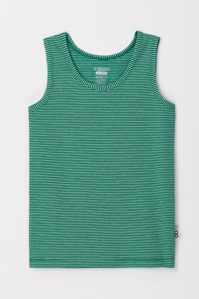 Resim 10-16 Yaş Erkek Çocuk Atlet-Ves - 915-Sincap Temalı Çizgili Yeşil