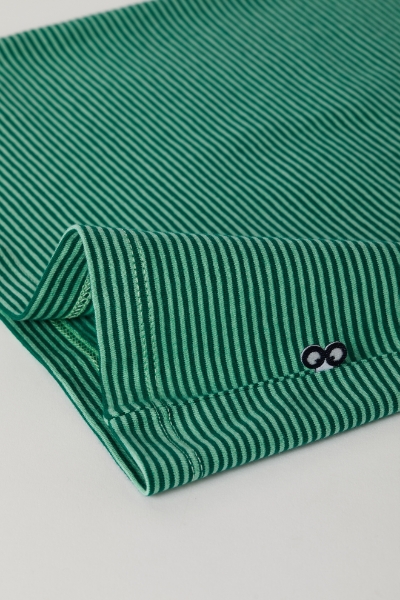 Resim 10-16 Yaş Erkek Çocuk Atlet-Ves - 915-Sincap Temalı Çizgili Yeşil