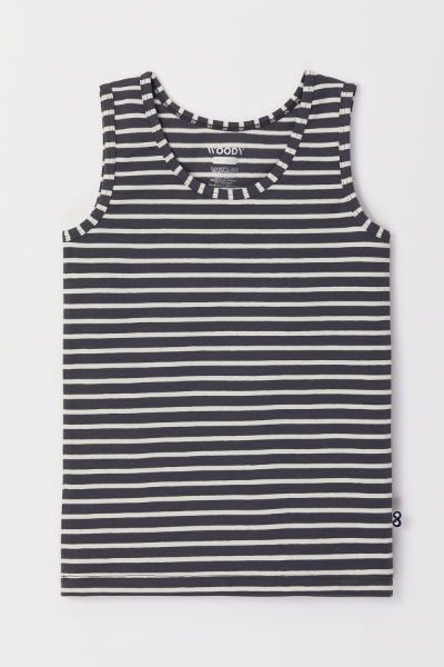 Resim 2-8 Yaş Erkek Çocuk Atlet-Ves - 935-Baykuş Temalı Çizgili Antrasit