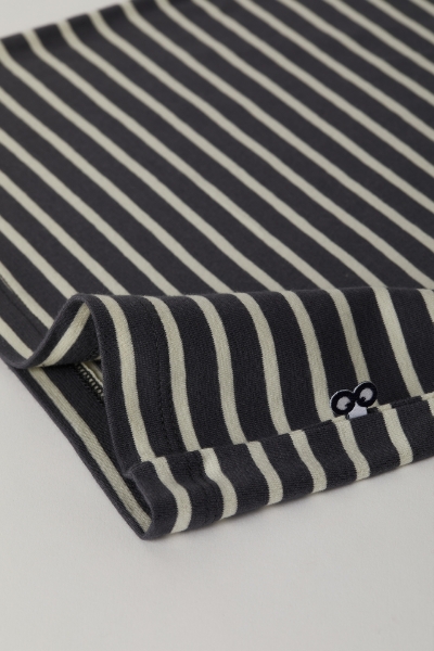 Resim 2-8 Yaş Erkek Çocuk Atlet-Ves - 935-Baykuş Temalı Çizgili Antrasit