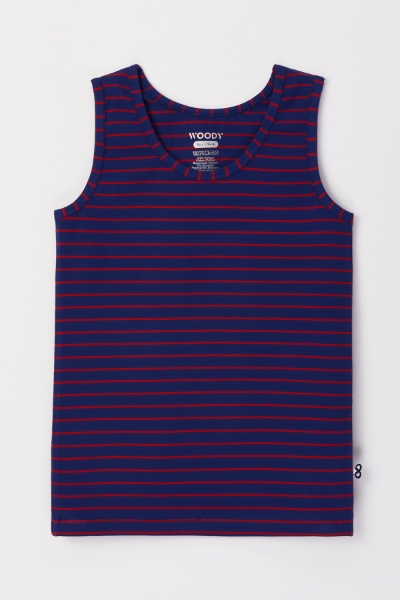 Resim 2-8 Yaş Erkek Çocuk Atlet-Ves - 925-Koyun Temalı Çizgili Lacivert