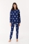 Resim Kadın Pijama-Pzg - 917-Koyun Temalı Lacivert