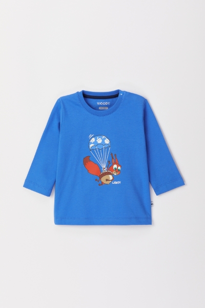 Resim Pamuklu Erkek Bebek Pijama-Pls - 832-Açık Mavi