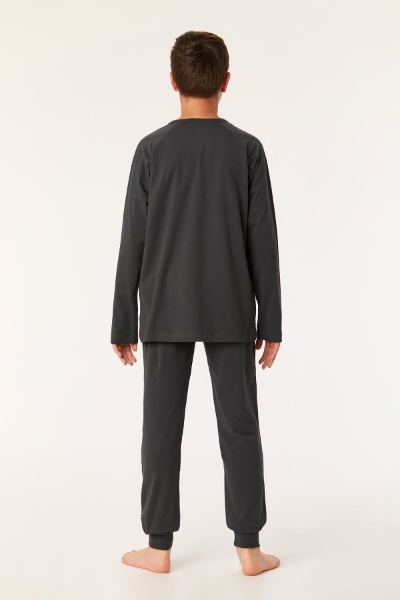 Resim 2-8 Yaş Erkek Çocuk Pijama-Qrl - 176-Antrasit 