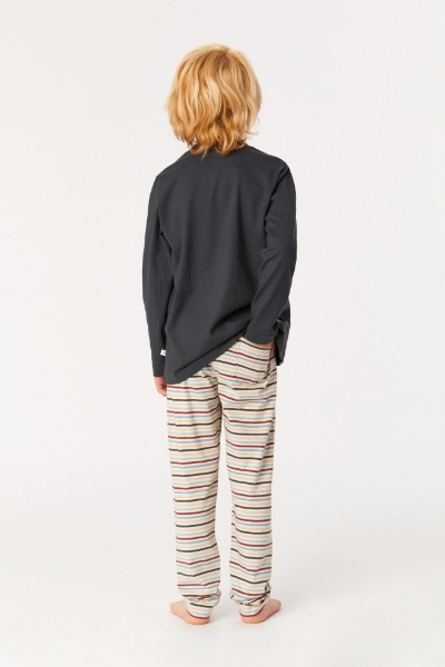 Resim 10-16 Yaş Erkek Çocuk Pijama-Plu - 176-Antrasit 