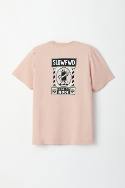 Resim Unisex Tshirt-Slm - 446-Toz Pembe