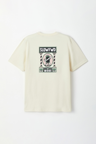 Resim Unisex Tshirt-Slm - 110-Ekru
