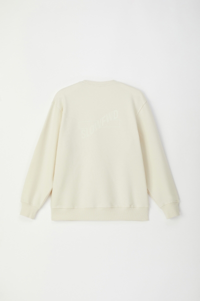 Resim Unisex Sweatshirt-Slh - 110-Ekru