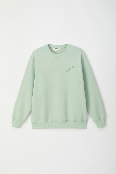 Resim Unisex Sweatshirt-Slh - 711-Küf Yeşili