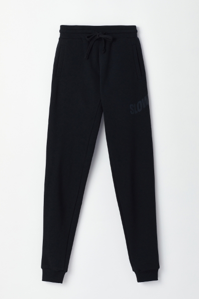 Resim Kadın Sweatpant-Sll - 197-Siyah